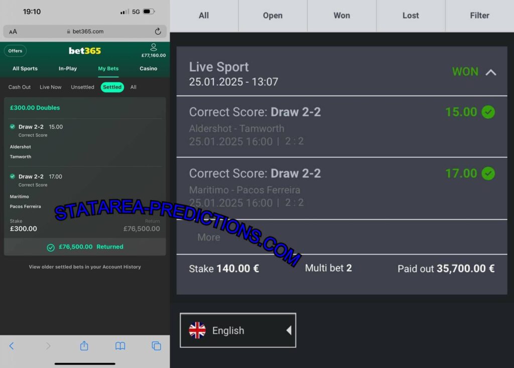 BET365 FIXED MATCHES BETTING TIPS