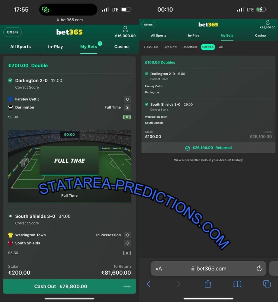 STATAREA BET365 FIXED MATCHES