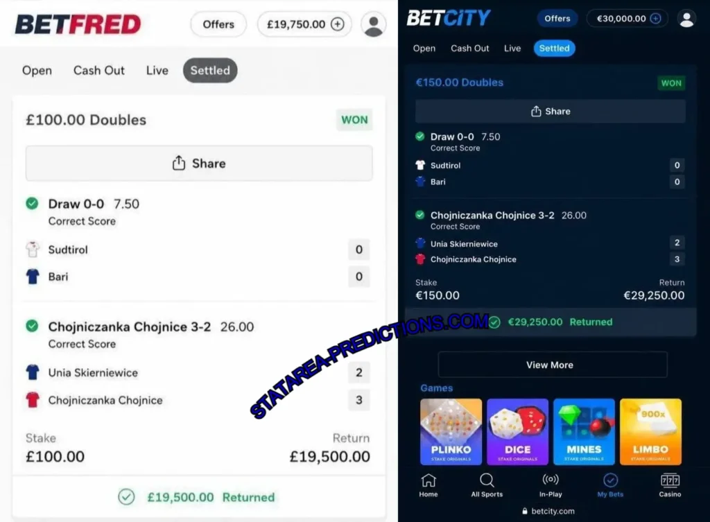 BETFRED CORRECT SCORE FIXED TIPS BETFRED CORRECT SCORE FIXED TIPS
