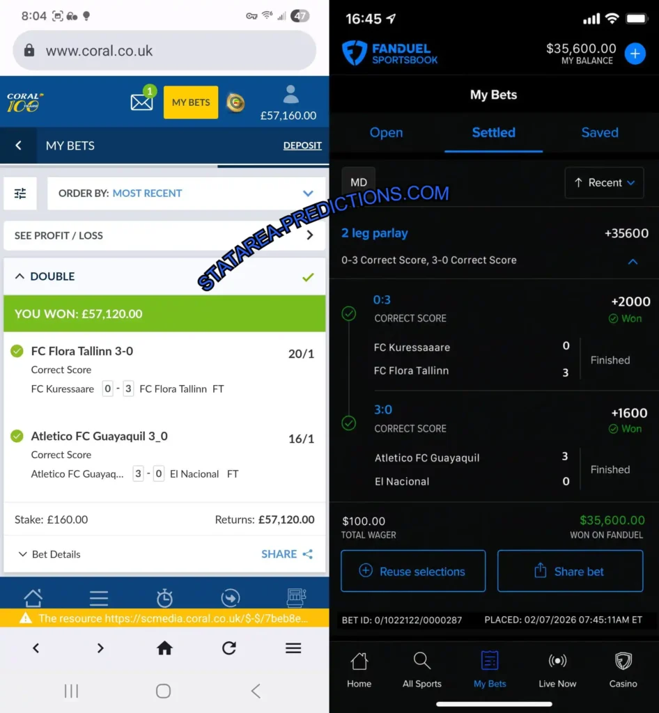 FANDUEL CORRECT SCORE SAFE MATCHES FANDUEL CORRECT SCORE SAFE MATCHES