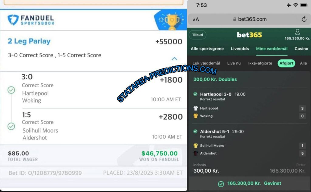 FANDUEL SPORTS FIXED MATCHES TIPS