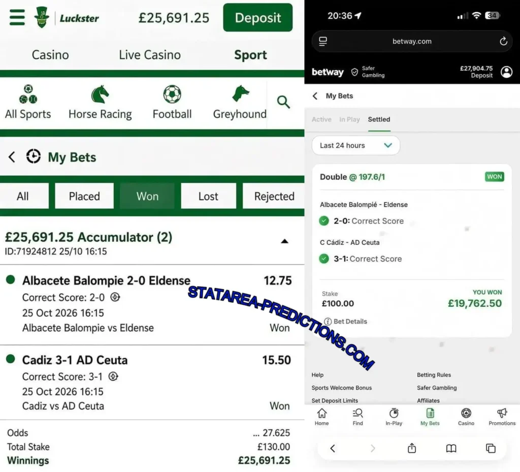 LUCKSTER CORRECT SCORE FIXED MATCHES LUCKSTER CORRECT SCORE FIXED MATCHES