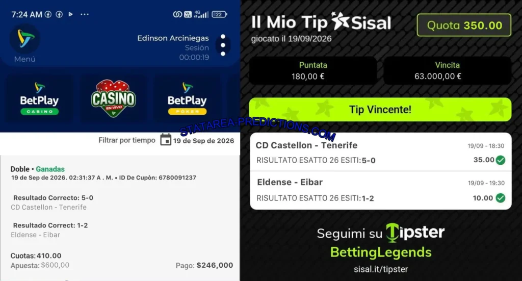SISAL SOCCER BETTING TIPS 1X2 SISAL SOCCER BETTING TIPS 1X2