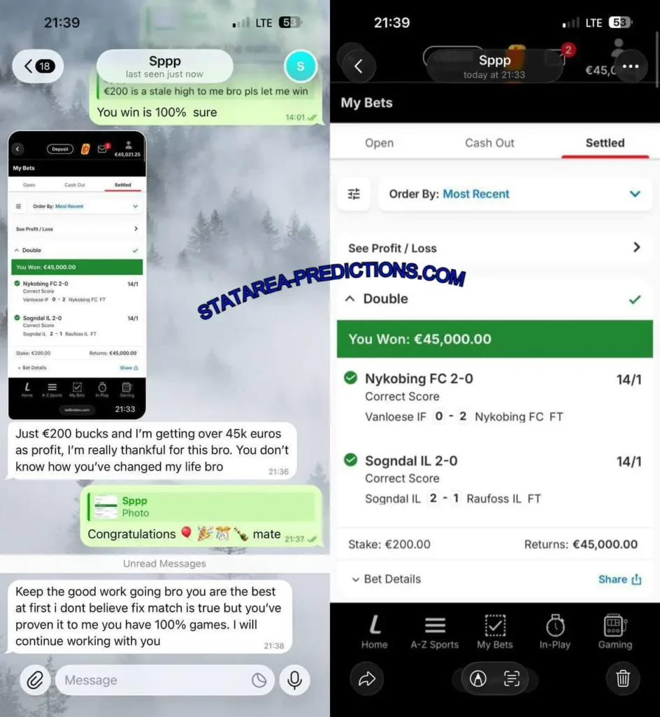 TELEGRAM CORRECT SCORE FOOTBALL MATCHES TELEGRAM CORRECT SCORE FOOTBALL MATCHES