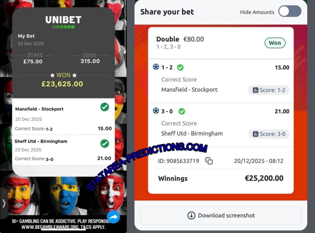 UNIBET CORRECT FIXED MATCH